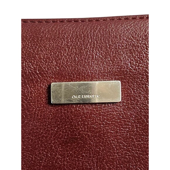 Vintage Liz Claiborne Purse Brown Lined Section Dividers  Shoulder Bag - Picture 3 of 9